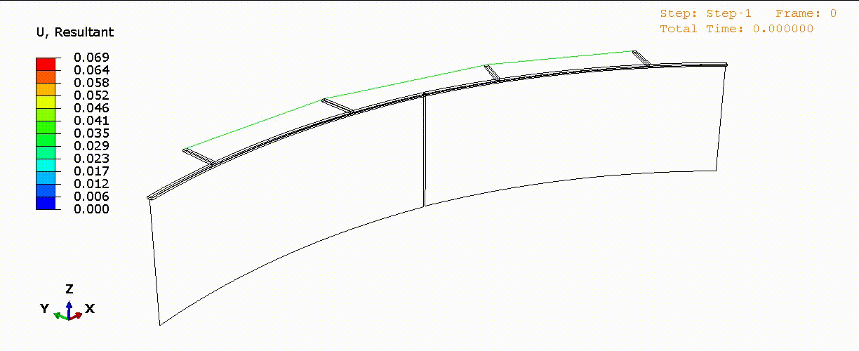 Écran blanc incurvé